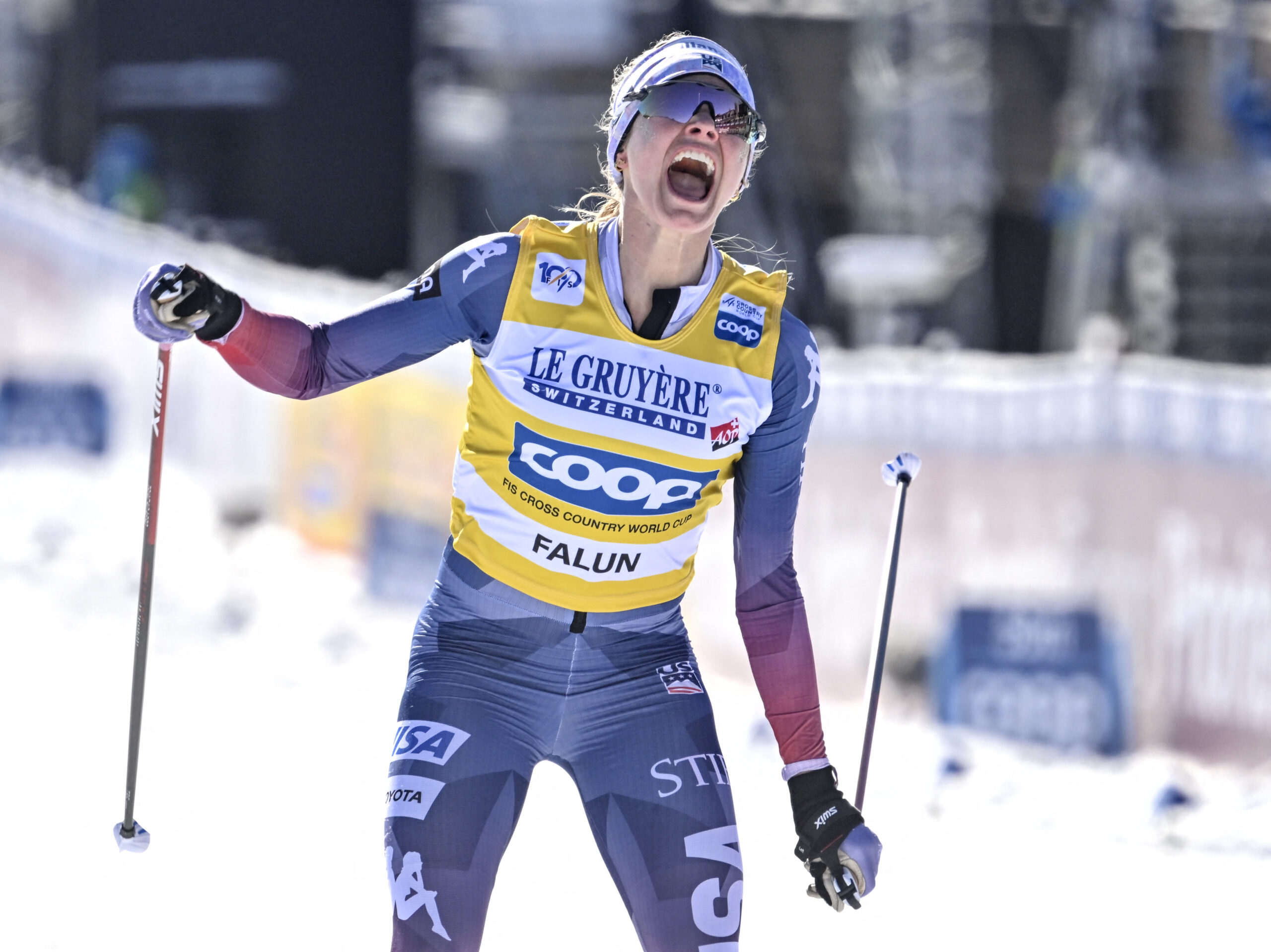 Jessie Diggins is a U.S. cross-country ski powerhouse after 2nd World Cup win