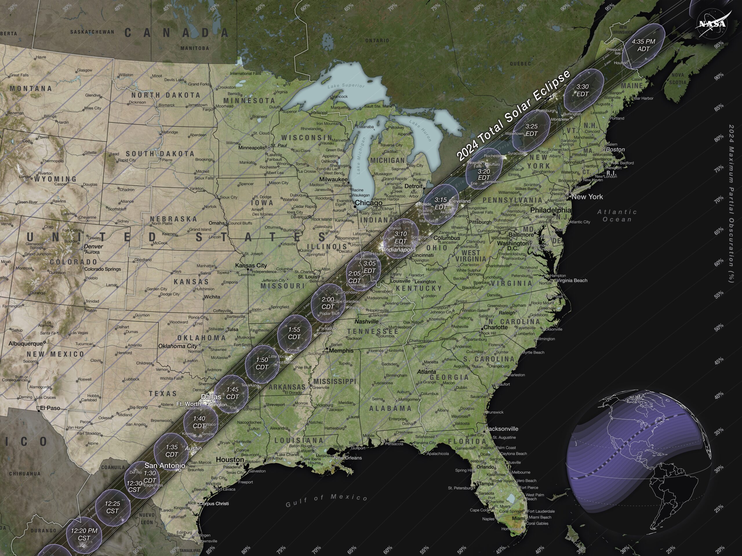 Here’s what time the eclipse will be visible in your region
