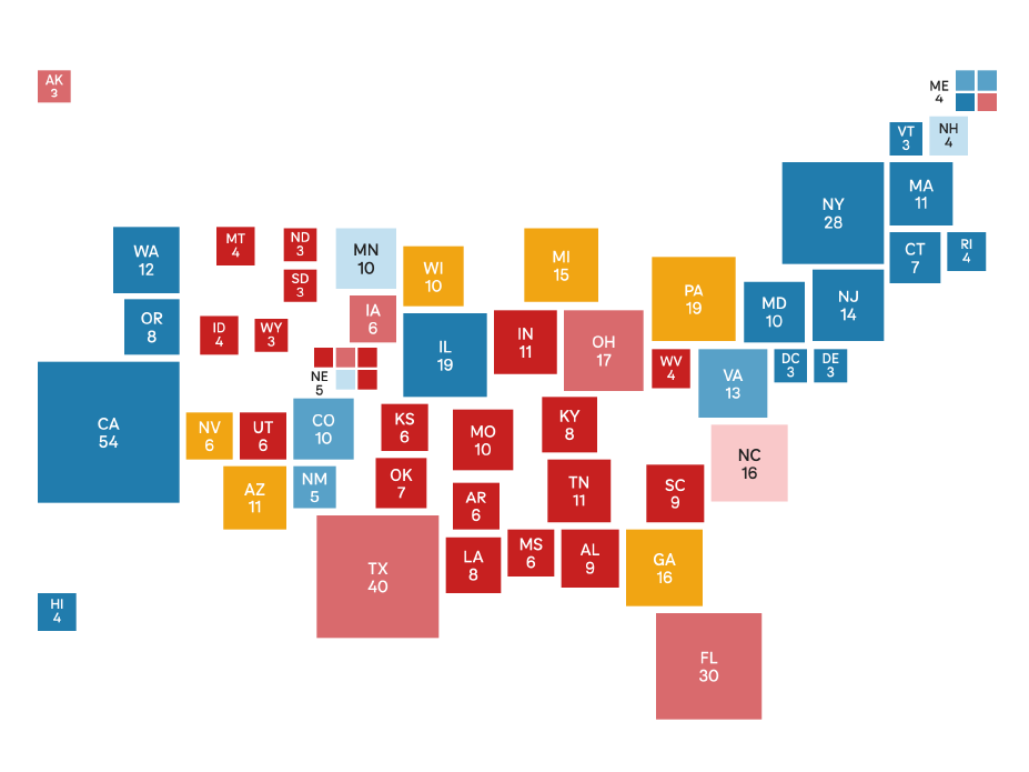 The states to watch on the 2024 electoral map