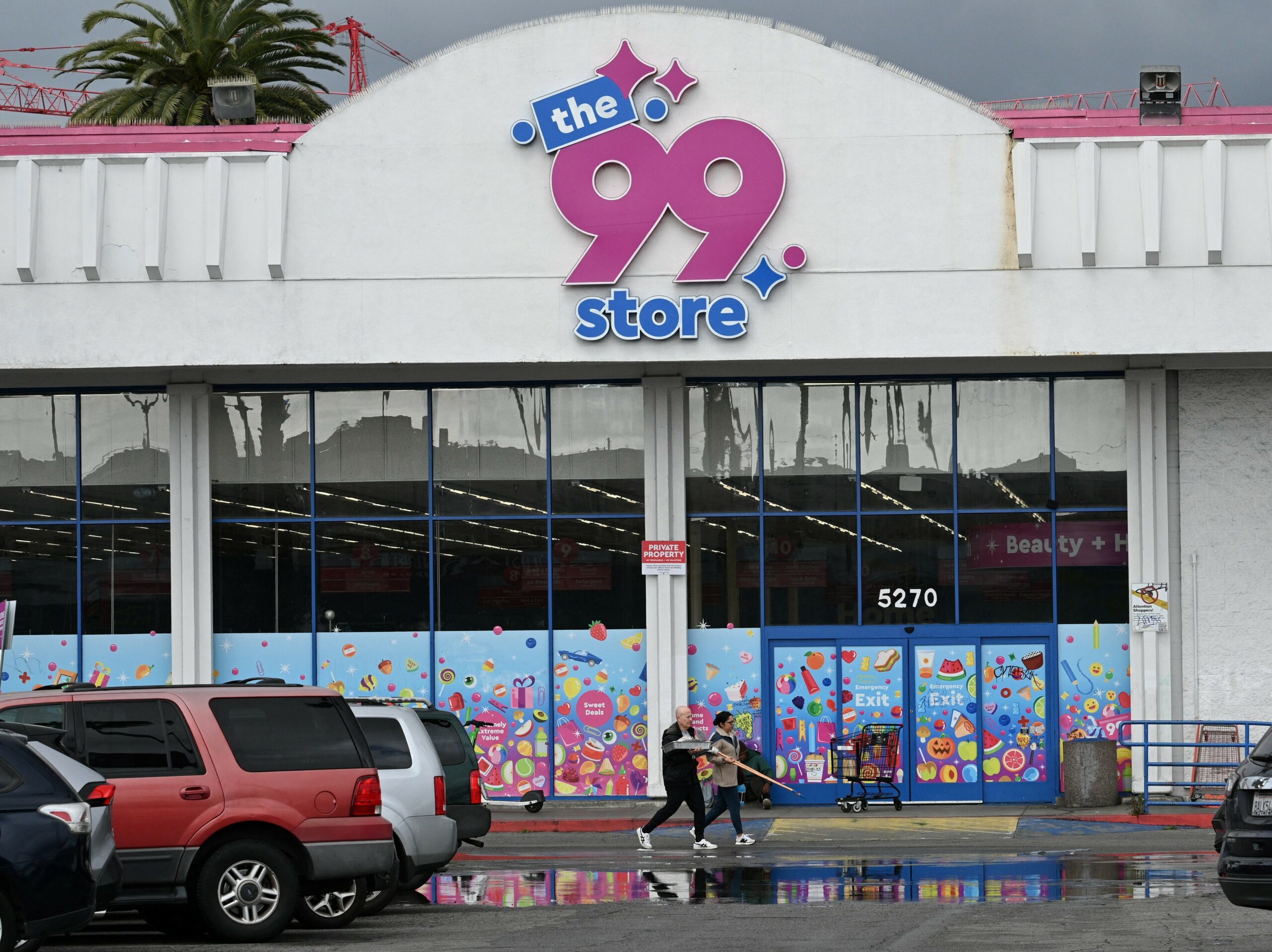 A 99 Cents Only store is seen in Los Angeles, on Friday. A day ago, the City of Commerce discount chain with some 14,000 employees announced that it will close all 371 of its stores in California, Arizona, Nevada and Texas.
