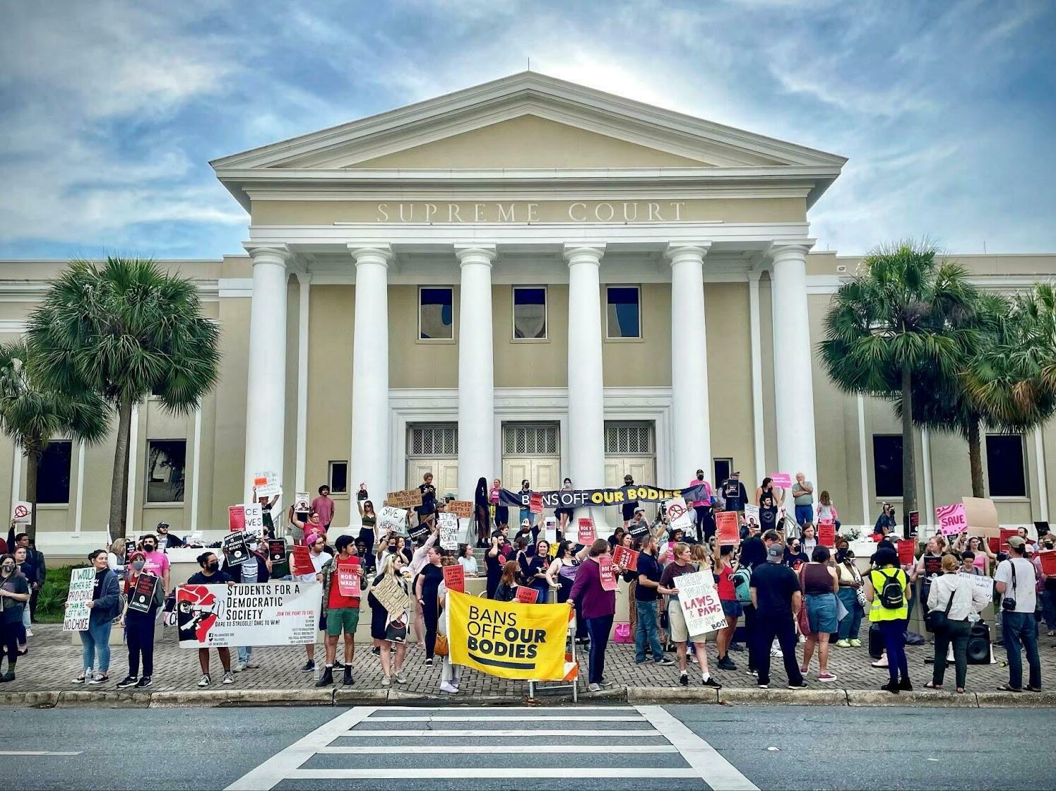 After the U.S. Supreme Court overturned Roe v. Wade in 2022, abortion access advocates rallied at the Florida Supreme Court. Monday the court issued rulings that could significantly impact access in the state.