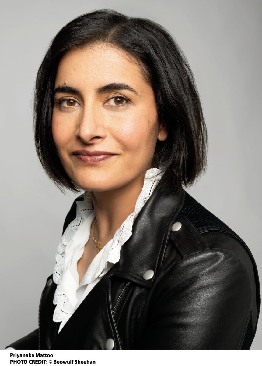 Priyanka Mattoo is the author of Bird Milk & Mosquito Bones, an upcoming memoir from Knopf (June 18, 2024).
She was formerly an agent at UTA and WME, as well as Jack Black’s partner at their production company, Electric Dynamite. Priyanka co-founded EARIOS, the women-led podcast network, and co-hosted its critically-acclaimed beauty/wellness podcast, Foxy Browns.
Her writing has appeared in The New Yorker, The New York Times, Vulture, and The Hairpin, and her film work in festivals from Sundance to Cannes. She was raised in India, England, and Saudi Arabia before moving to the U.S. in high school, and holds degrees in Italian and Law from the University of Michigan.
Priyanka is the recipient of a MacDowell fellowship, and her piece How to Extract a Mother’s Rogan Josh Recipe Over Zoom was noted in Best American Food Writing. She lives in Los Angeles with her husband and kids.