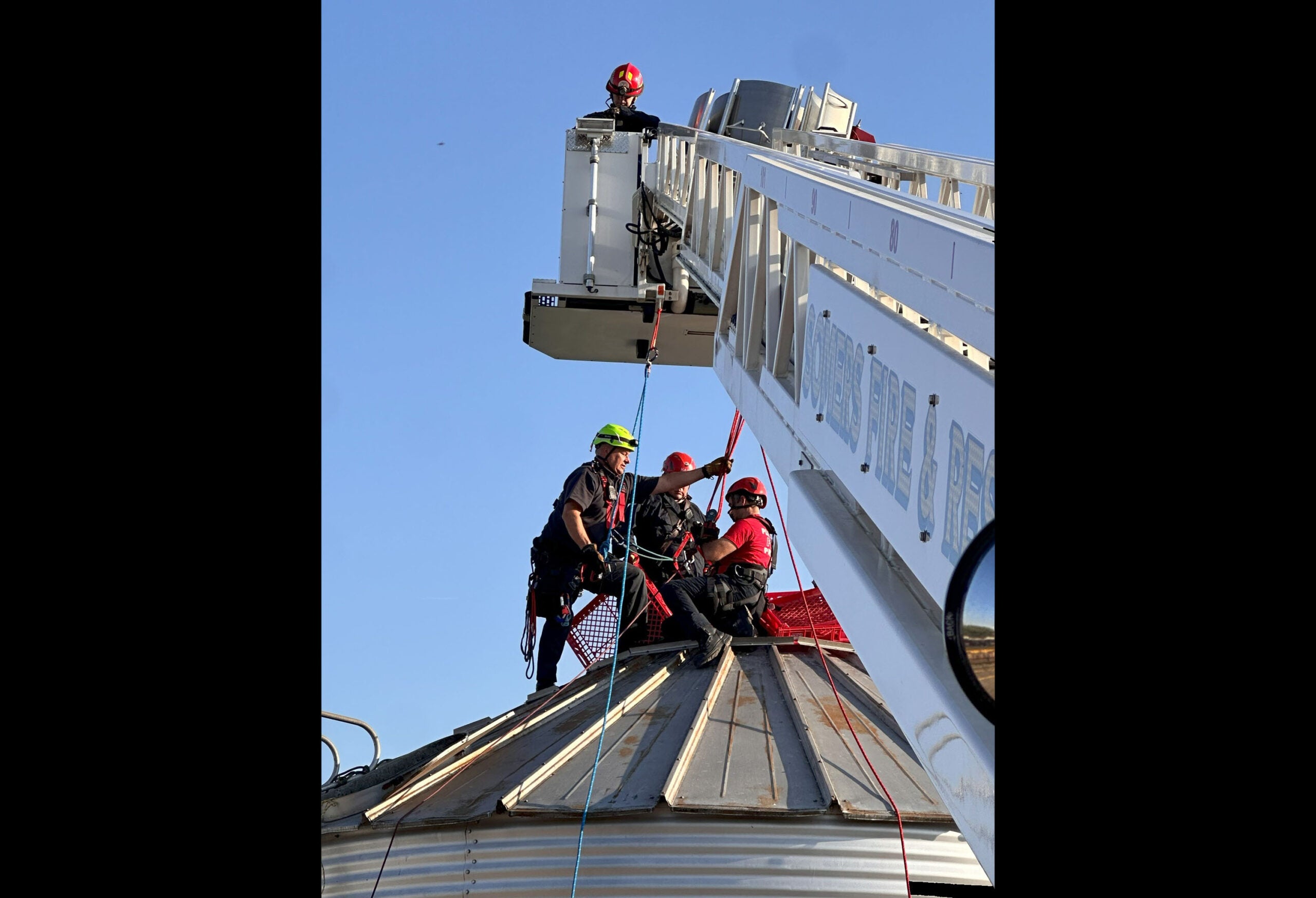 Southeast Wisconsin man rescued after being trapped in grain silo