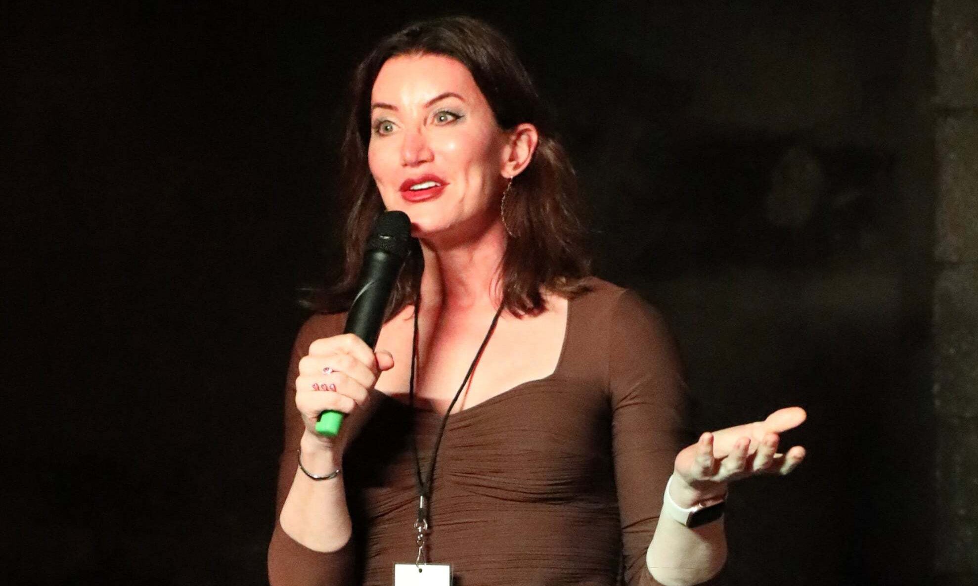 Around the country and in rural Wisconsin, Danielle Thralow defuses trans tension with humor