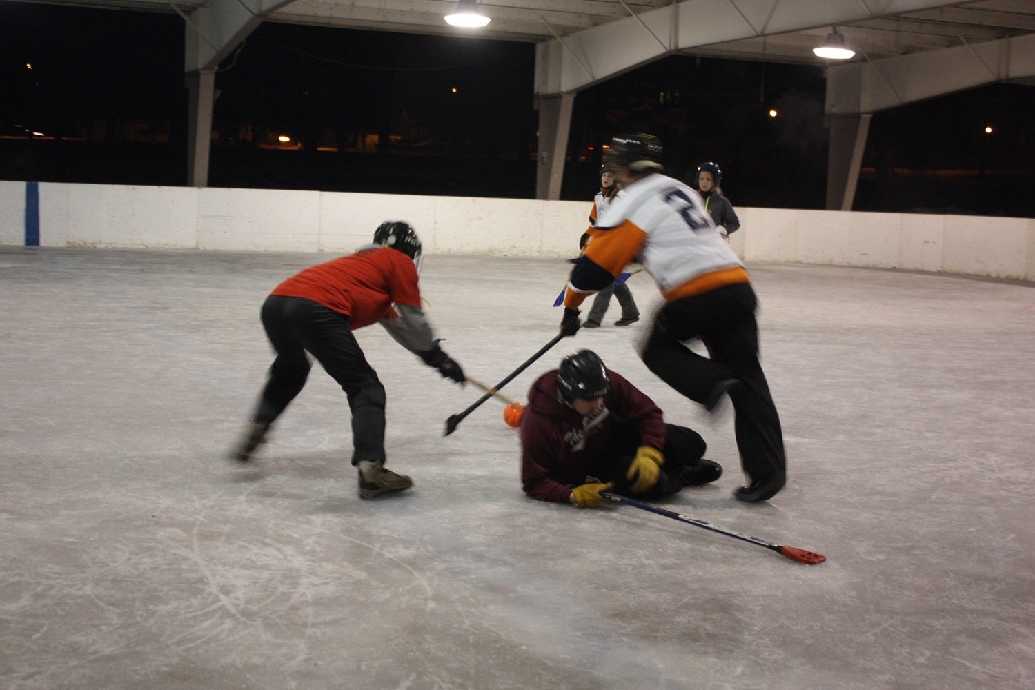 A night of broomball in La Crosse